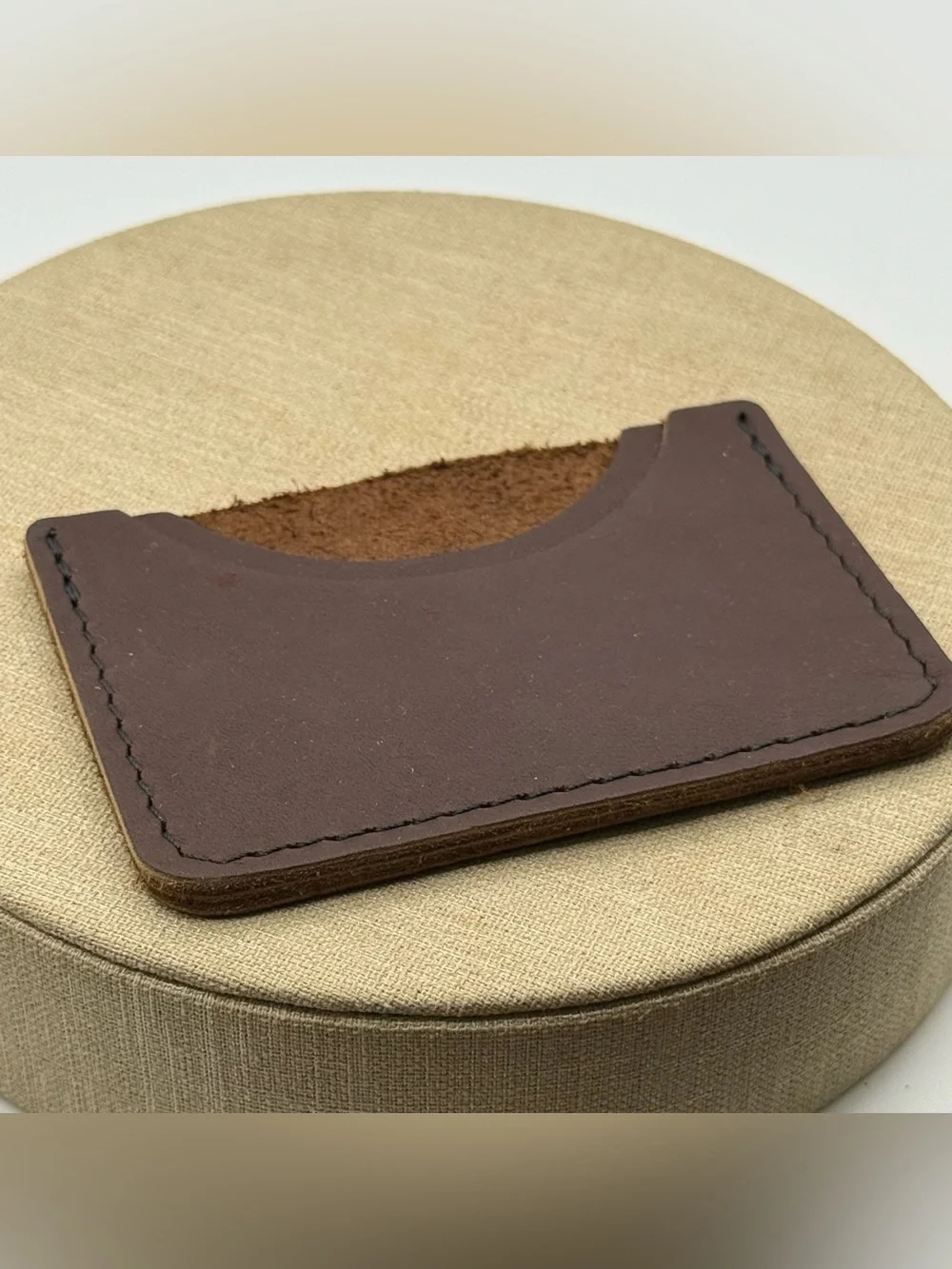 Portland leather company Minimal Leather Card Wallet - Brown